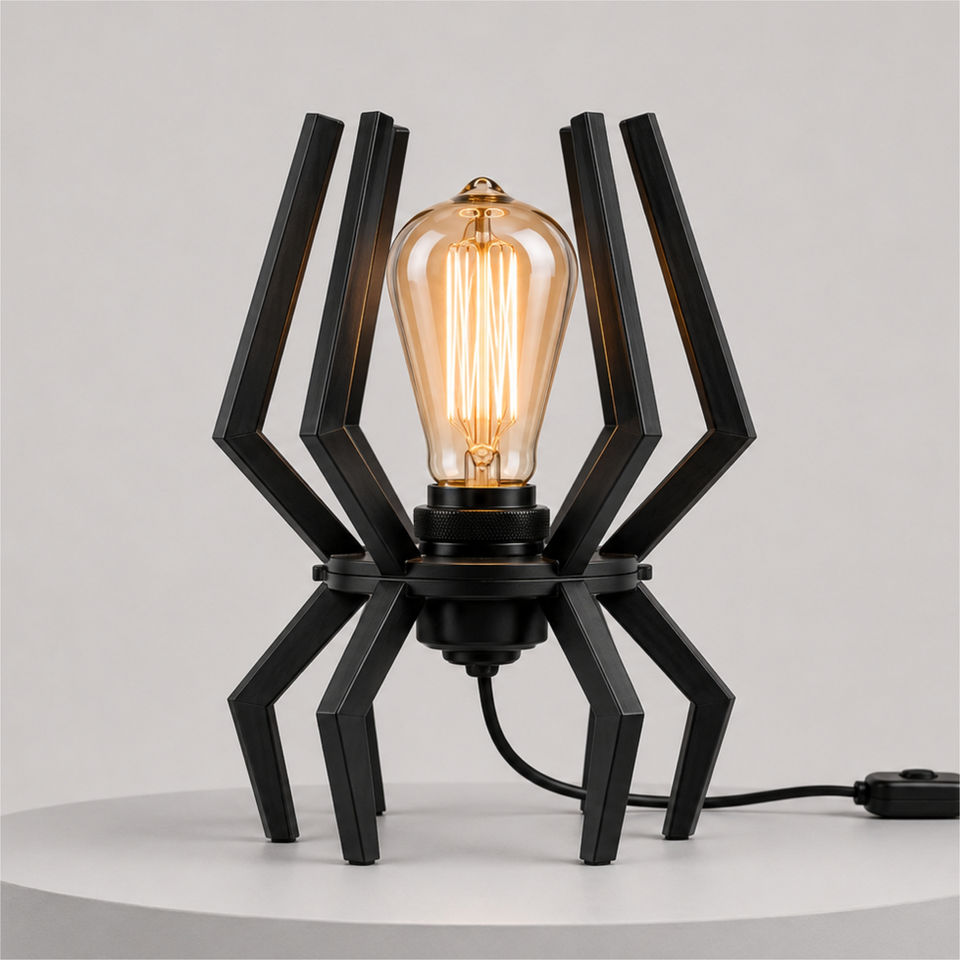 Inspiração que ilumina.
Com estrutura inspirada na força e simetria da aranha, a Tarântula transforma luz em personalidade. Uma luminária escultural que combina design autoral, presença visual e atmosfera acolhedora.