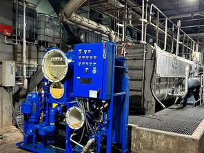 50 GPM Vacuum Dehydrator keeping wet-end paper machine lube oil clean & dry