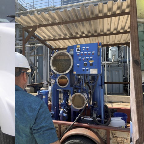 Maintenance on lube oil systems of critical hydraulic and rotating equipment