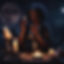 black woman doing candle magick at night.jpg