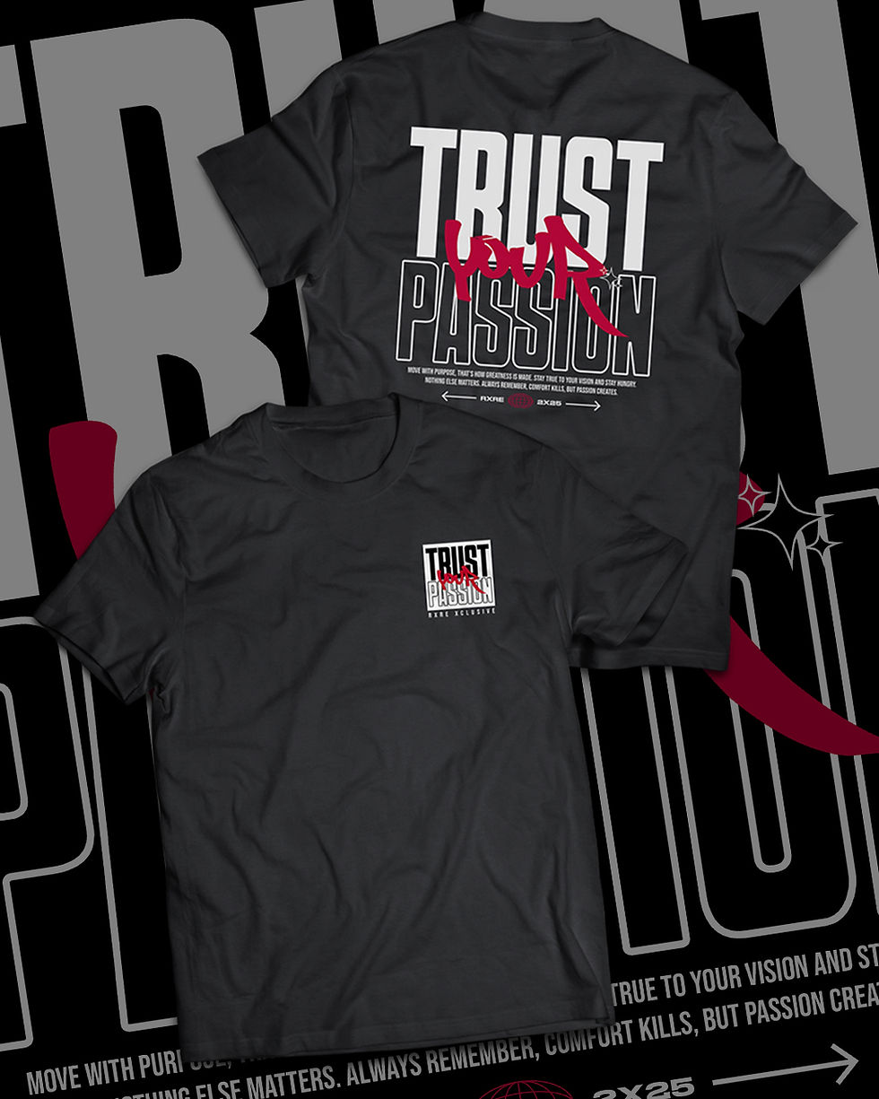 Thumbnail: Trust Your Passion (Black Unisex) Xclusive T-shirt