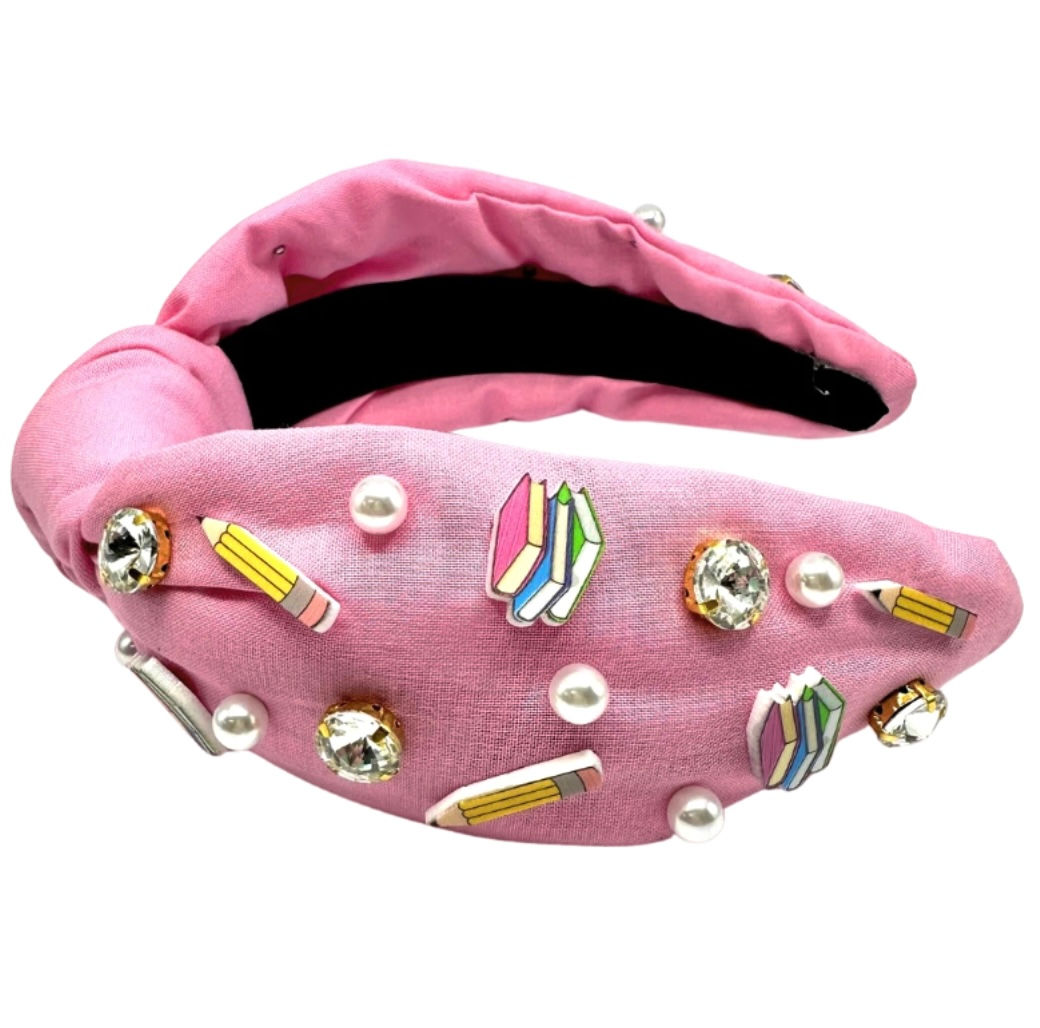 Teacher Embellished Knot Headband