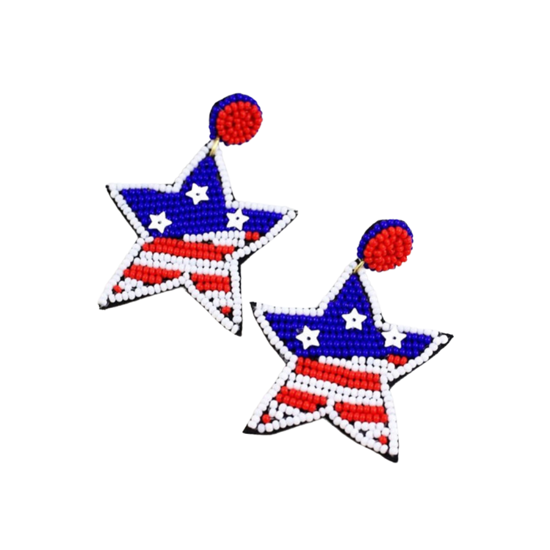 Old Glory Star Earrings