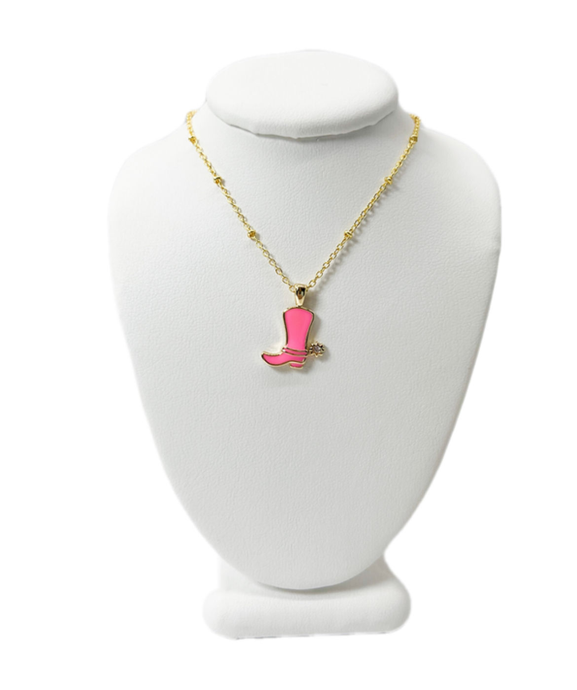 Dainty Cowboy Spur Boot Necklace by Lauren Kenzie