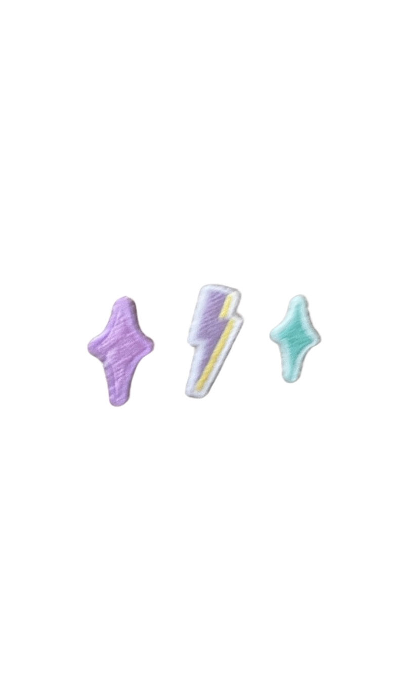 Small Twinkling Iron on Patches