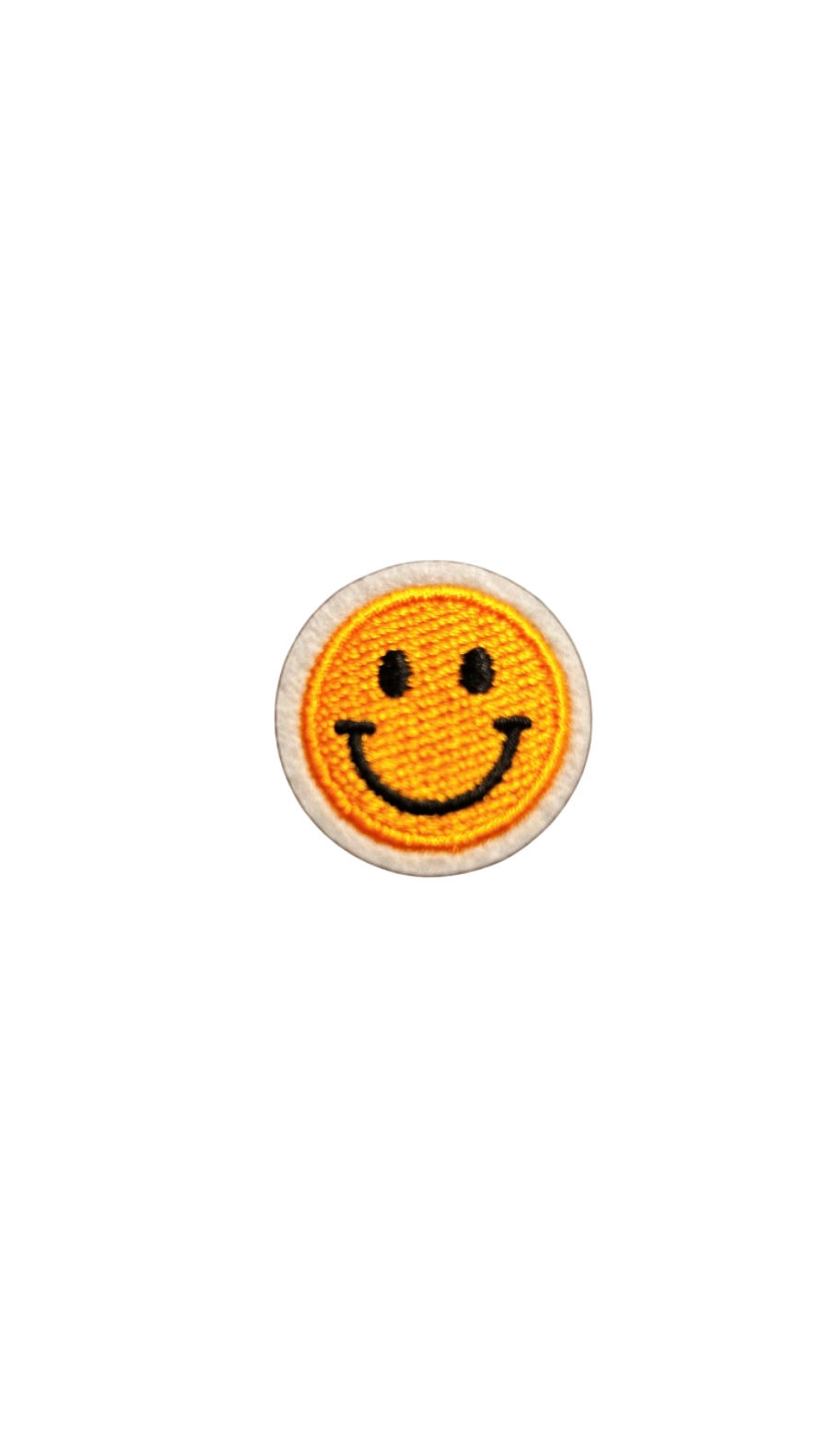 Mini Smiley Embroidery Iron On Patch