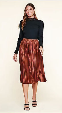 Glimmering Pleated Skirt