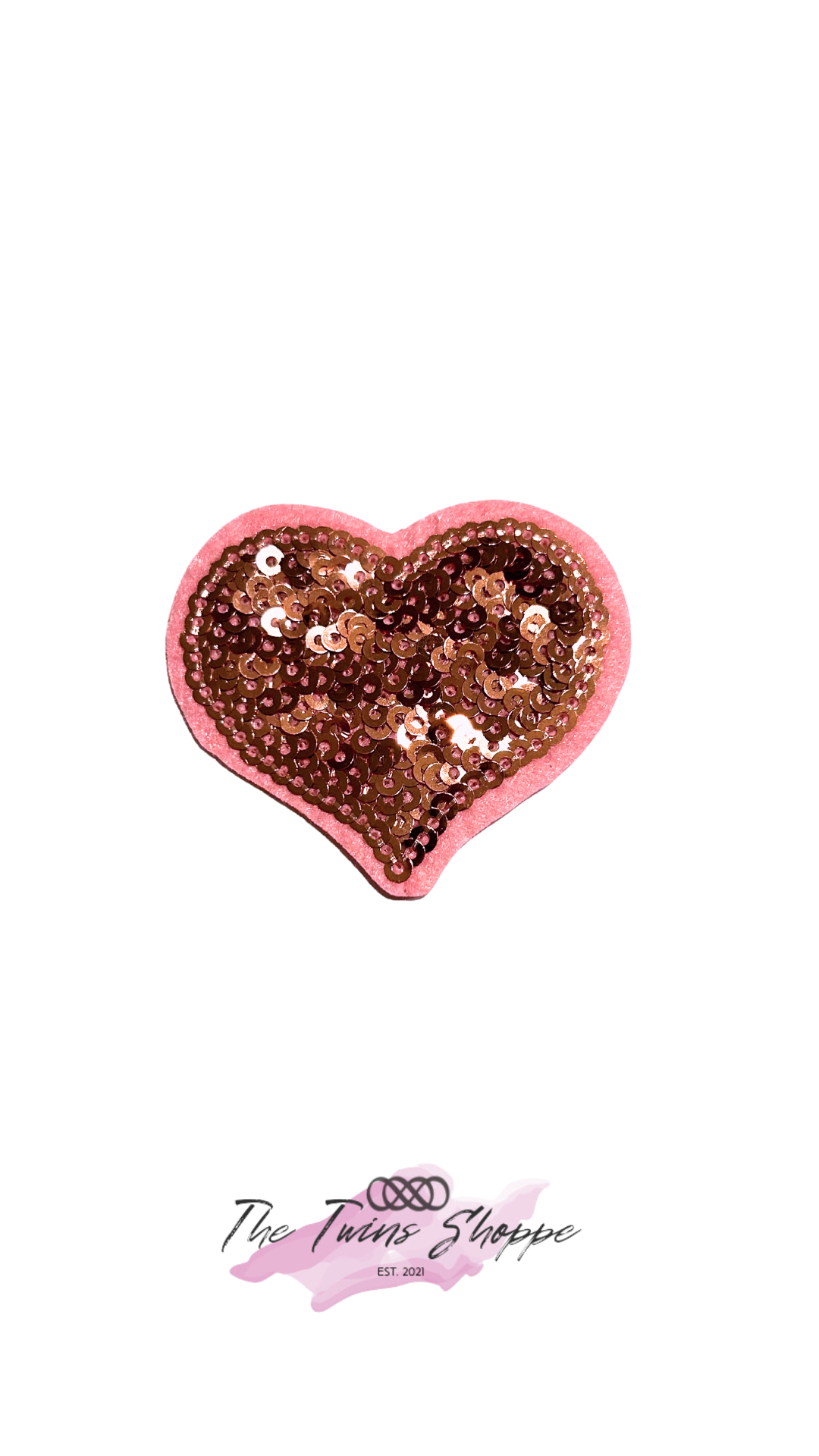 Light Pink Sequin Hat Patch