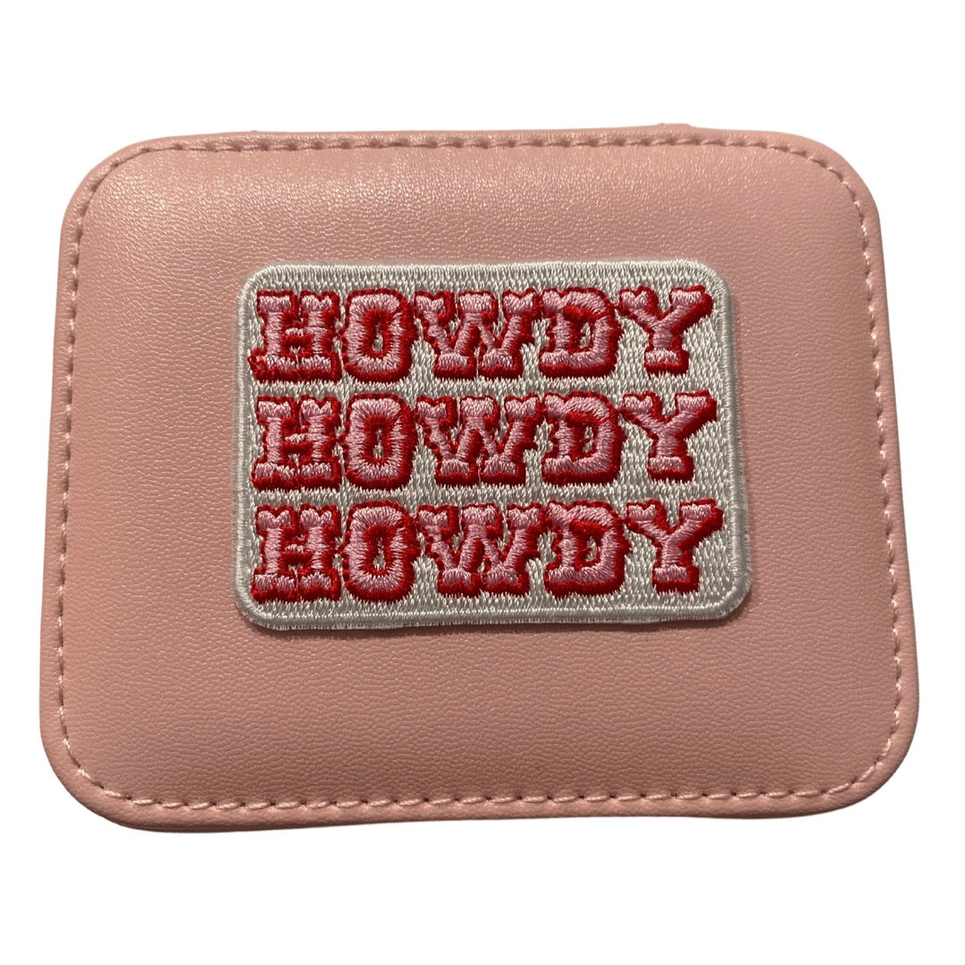 Howdy Pink Jewelry Travel Case 
