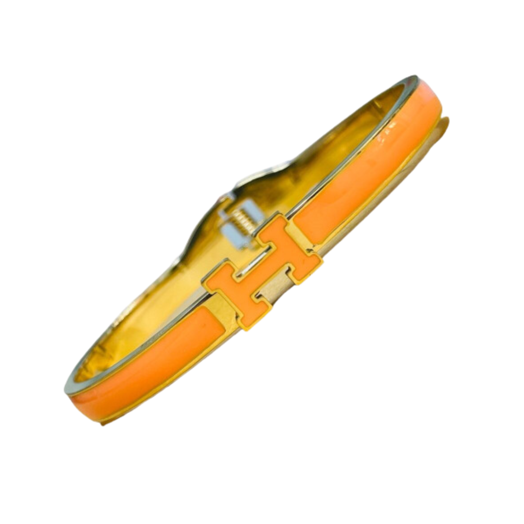 Designer Inspired H Stainless Steel Bracelet