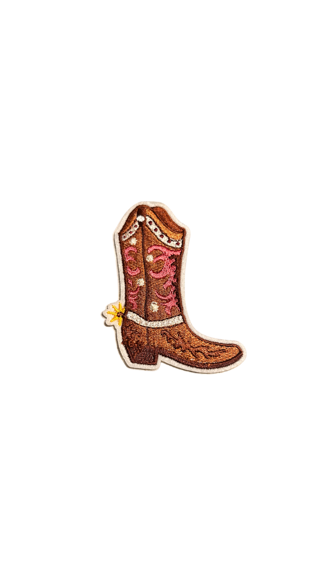 Western Embroidery Cowboy Boot Patch