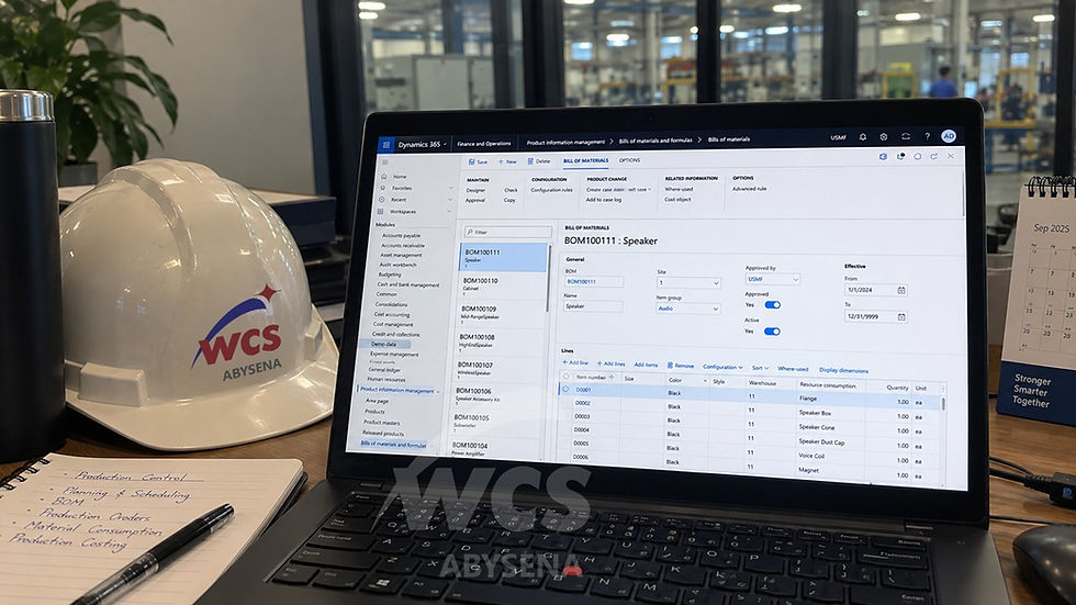Production Control di Dynamics 365: Menghubungkan Perencanaan dan Eksekusi Produksi