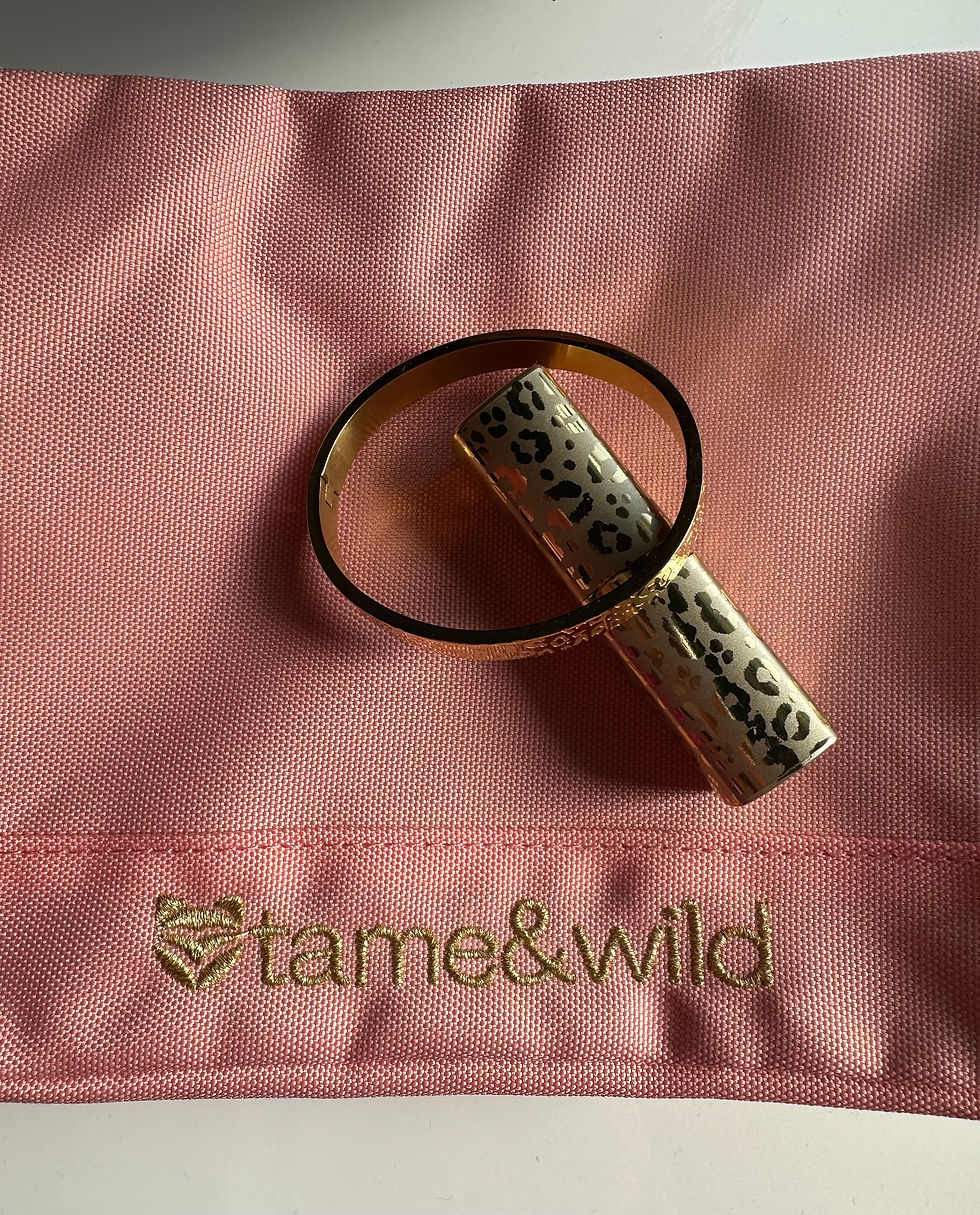 Thumbnail: leopard lightning wash/gym bag - salmon pink