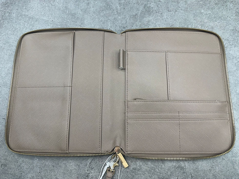 Thumbnail: gold leopard organiser - taupe