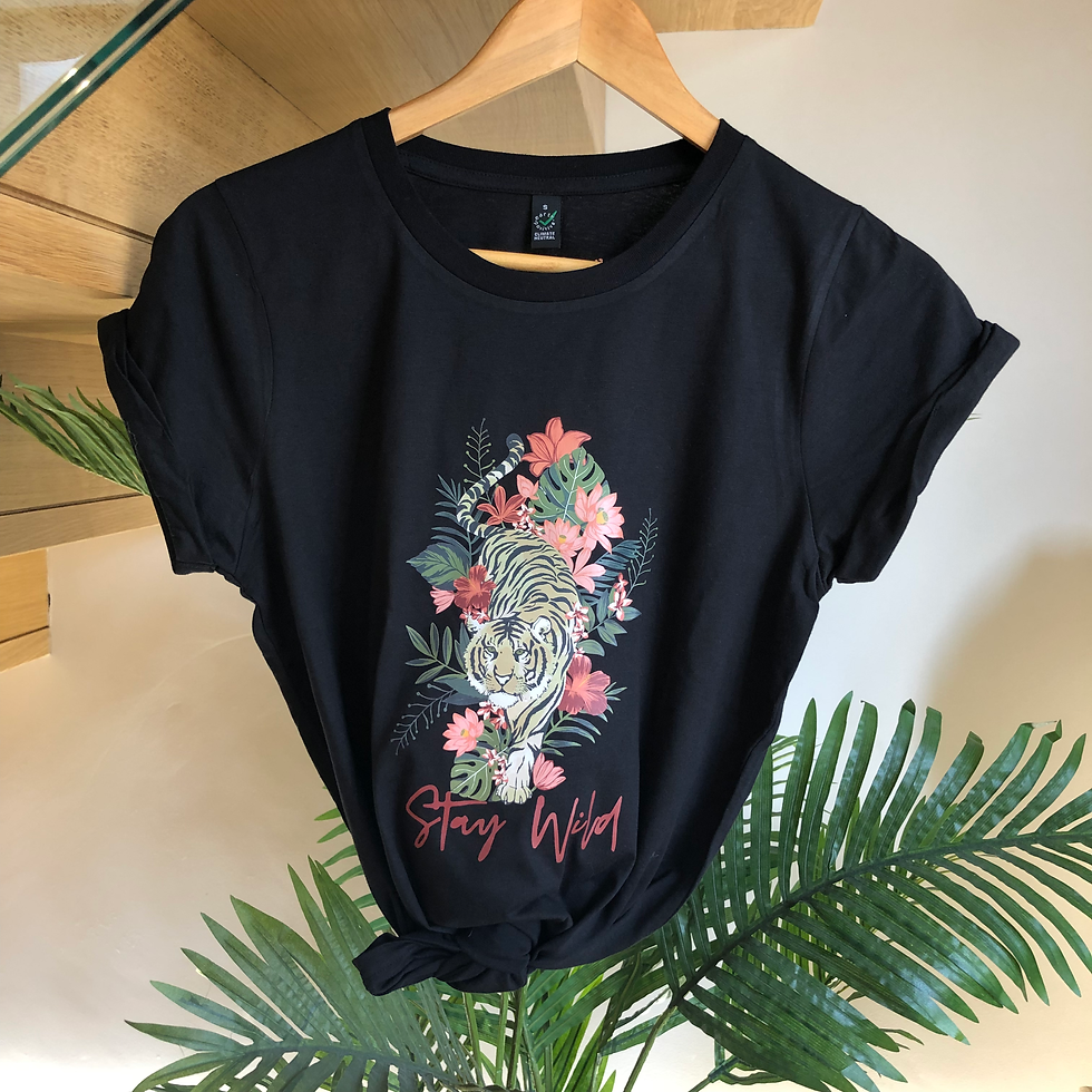 Thumbnail: t&w stay wild t-shirt - black