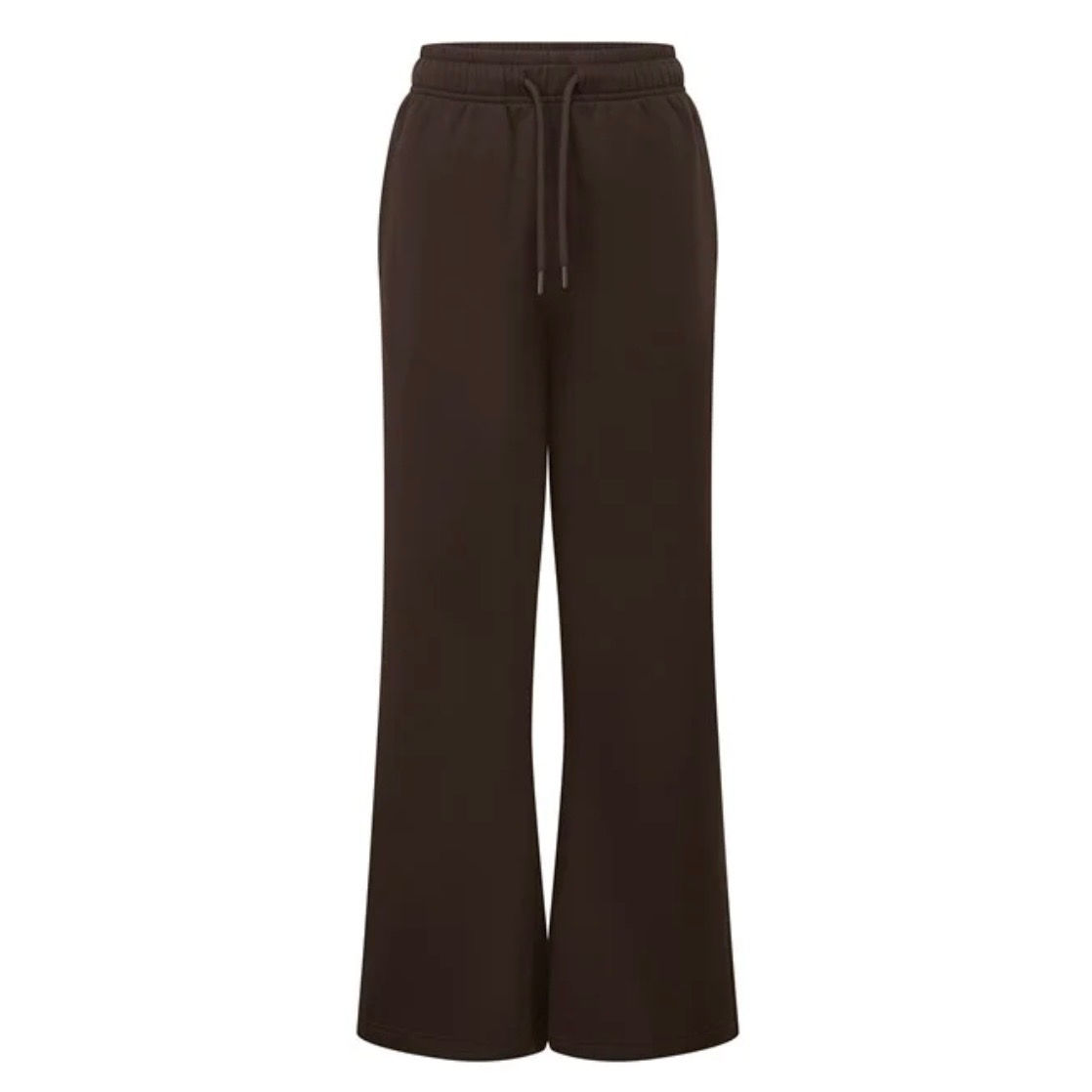 t&w wide leg joggers - brown