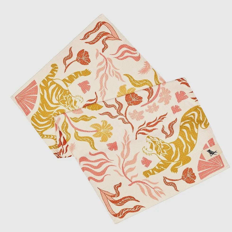Thumbnail: tiger palm bath towel