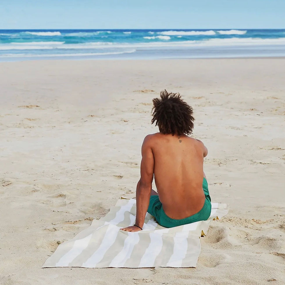 Thumbnail: beige stripe towel
