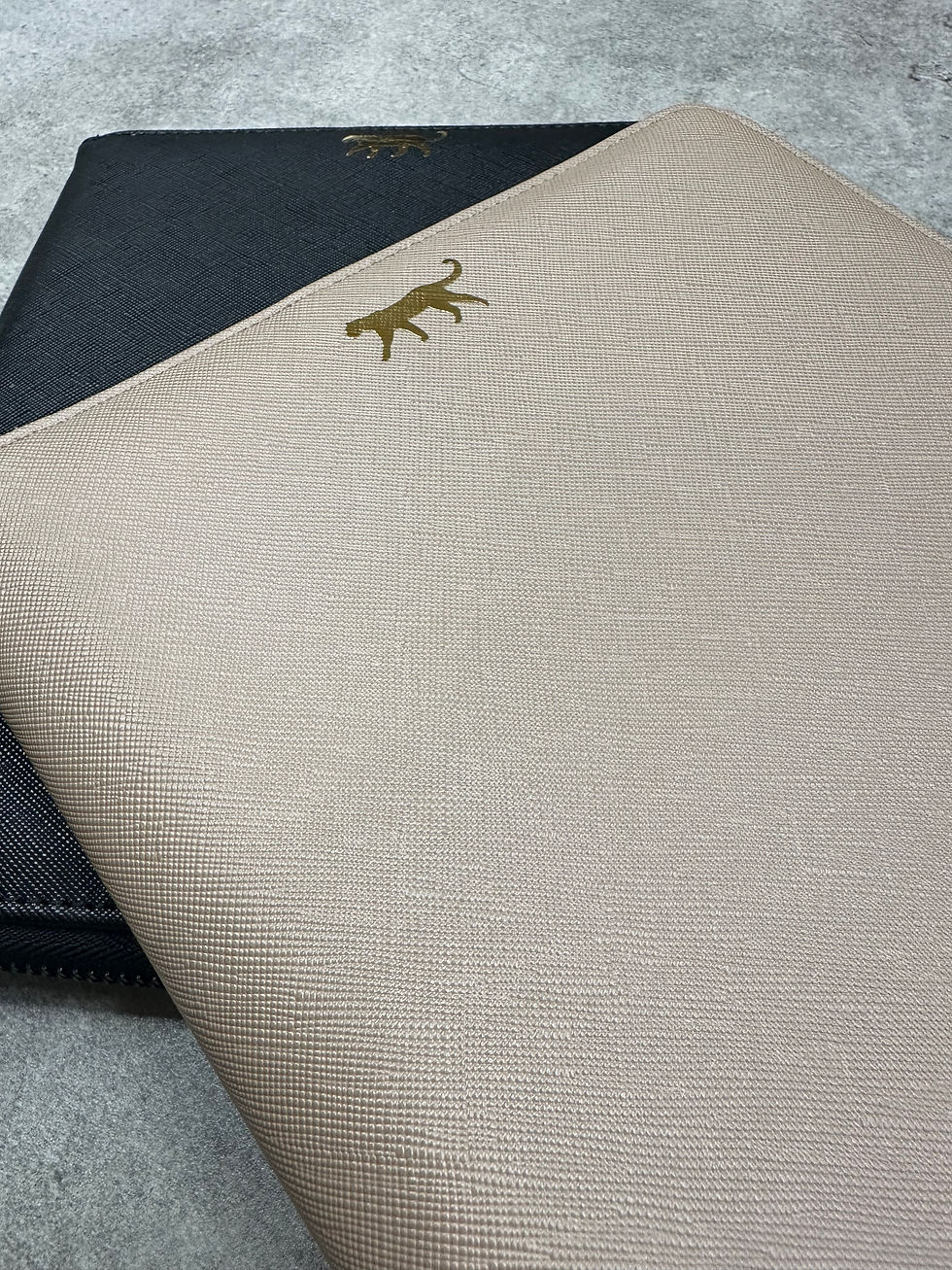 Thumbnail: gold leopard organiser - taupe