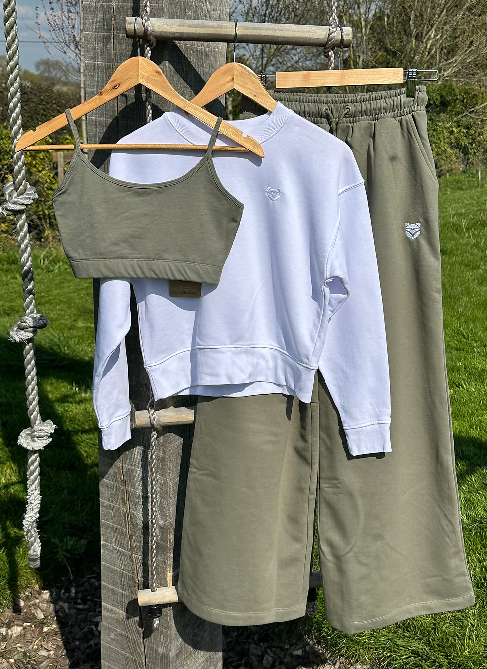 Thumbnail: crop cami top - khaki