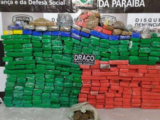 Polícia apreende 350 kg de maconha escondidos em sítio no Sertão paraibano