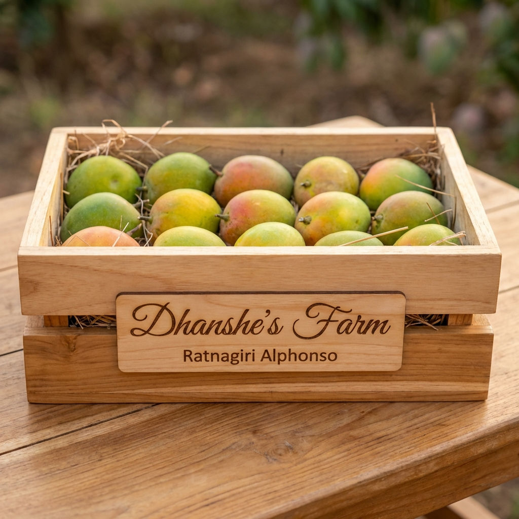 Ratnagiri Alphonso Mango Size D [5 Dozen Box] 130g- 155g/Piece