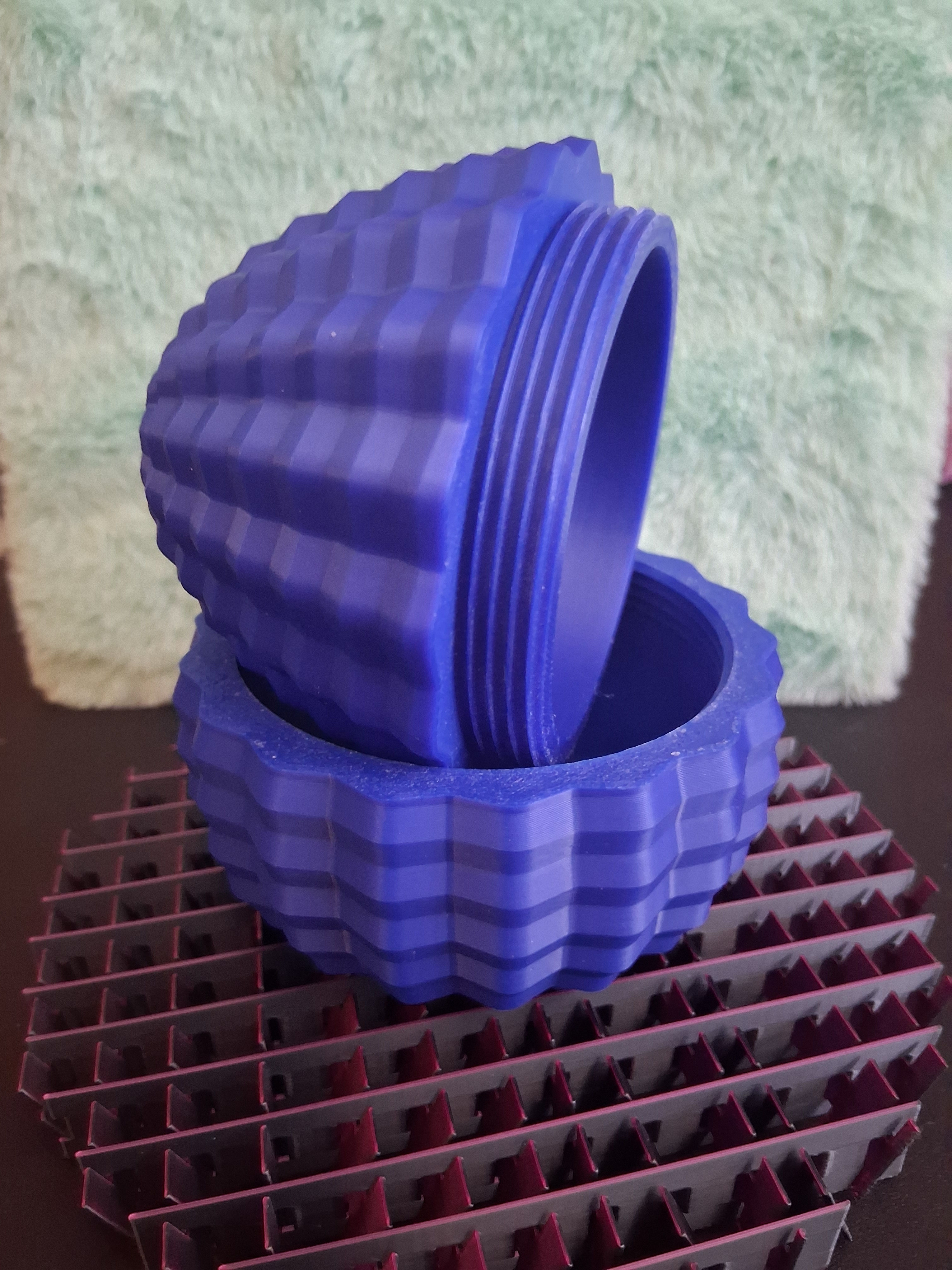 Large Screw-Together Easter Egg — Reusable Textured Fillable Egg