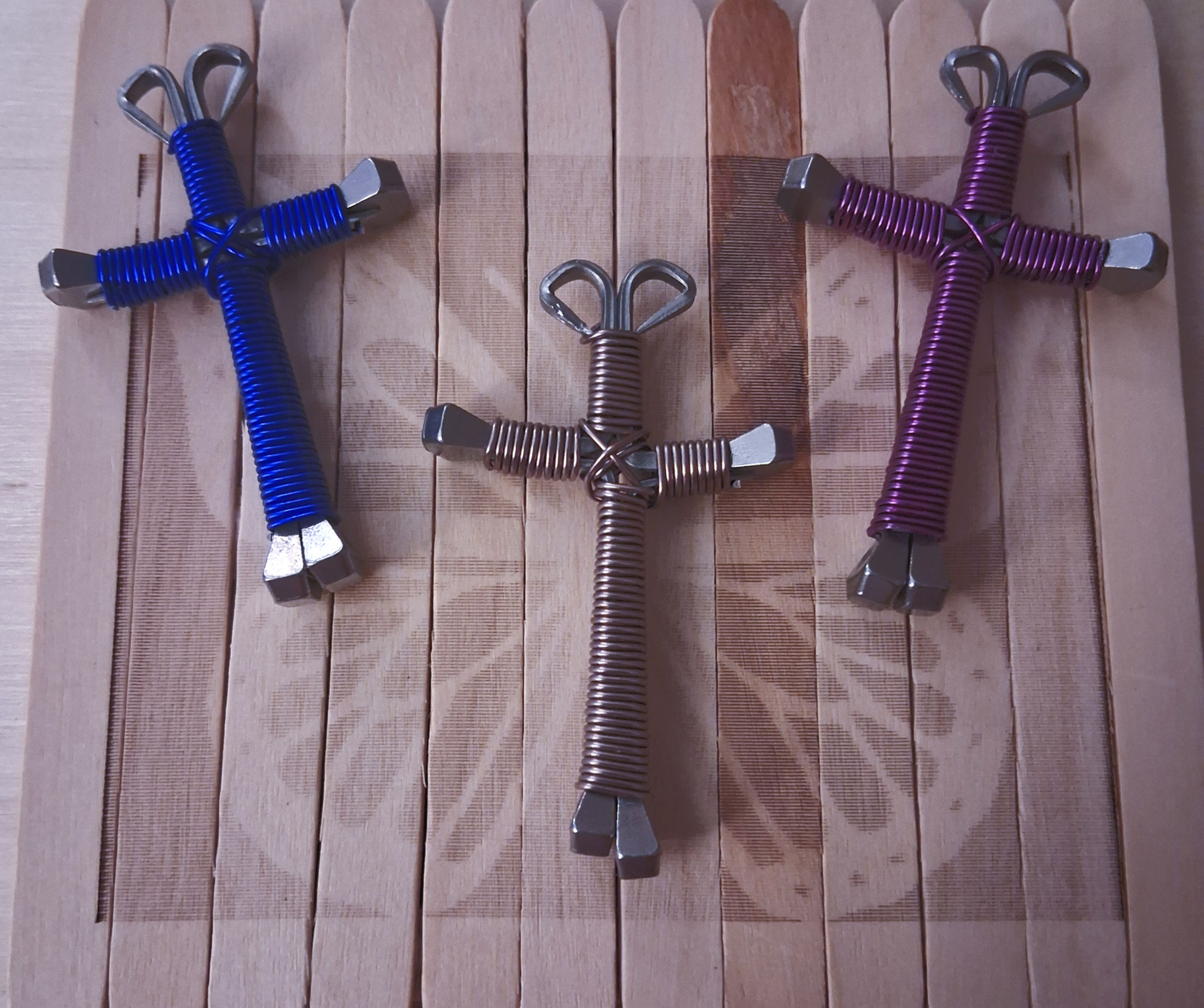 Handcrafted Horseshoe Nail Cross Necklaces