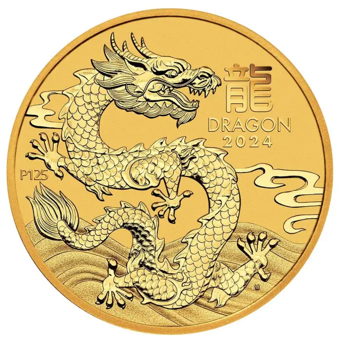 Rok Smoka 1/10 uncji złota 2024