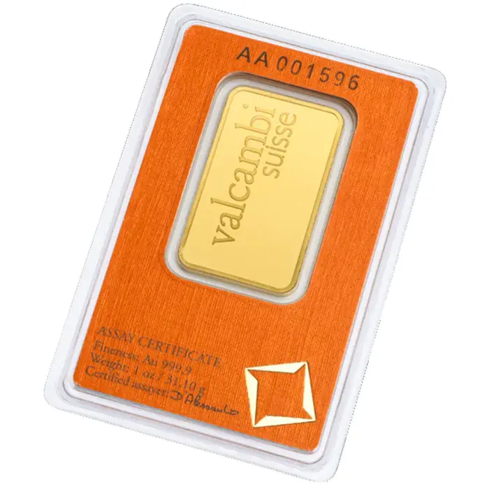 Sztabka złota 1 uncja Valcambi