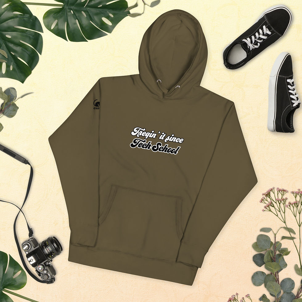 Thumbnail: Freqin' it Since Tech School Hoodie