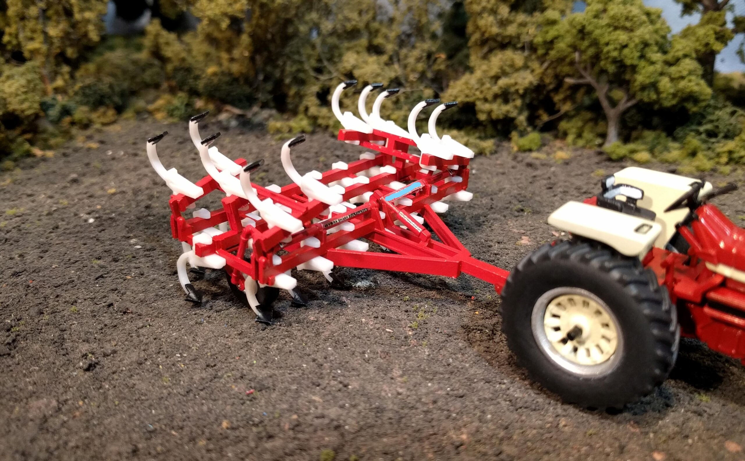 1/64 3D Printed Vibra Shank 45 Trailing Cultivator 21.3Ft Kit