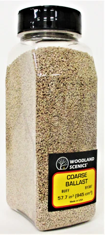 Woodland Scenics C1289 Medium Buff Gravel - Model Train & Diorama Landscape Scenery