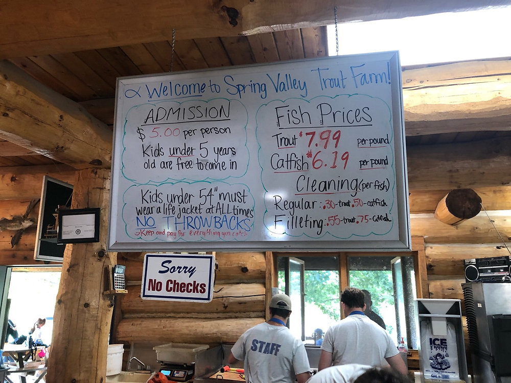 半日は楽しめる釣り堀場🐟 〜Spring Valley Trout Farm〜
