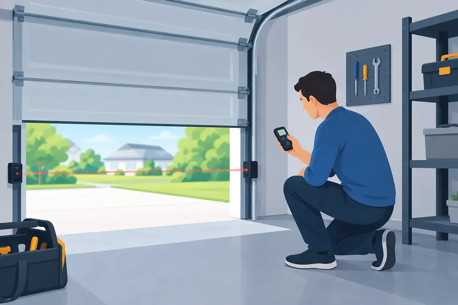 How to Test Garage Sensors Safely at Home