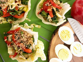 Stir fry in lettuce bowls with cruciferous veggies