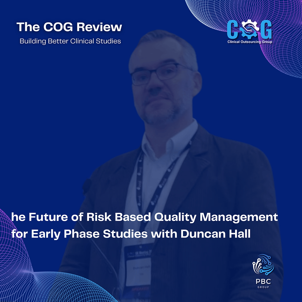 Applying RBQM to Early Phase Clinical Trials: Practical Approaches from COG UK