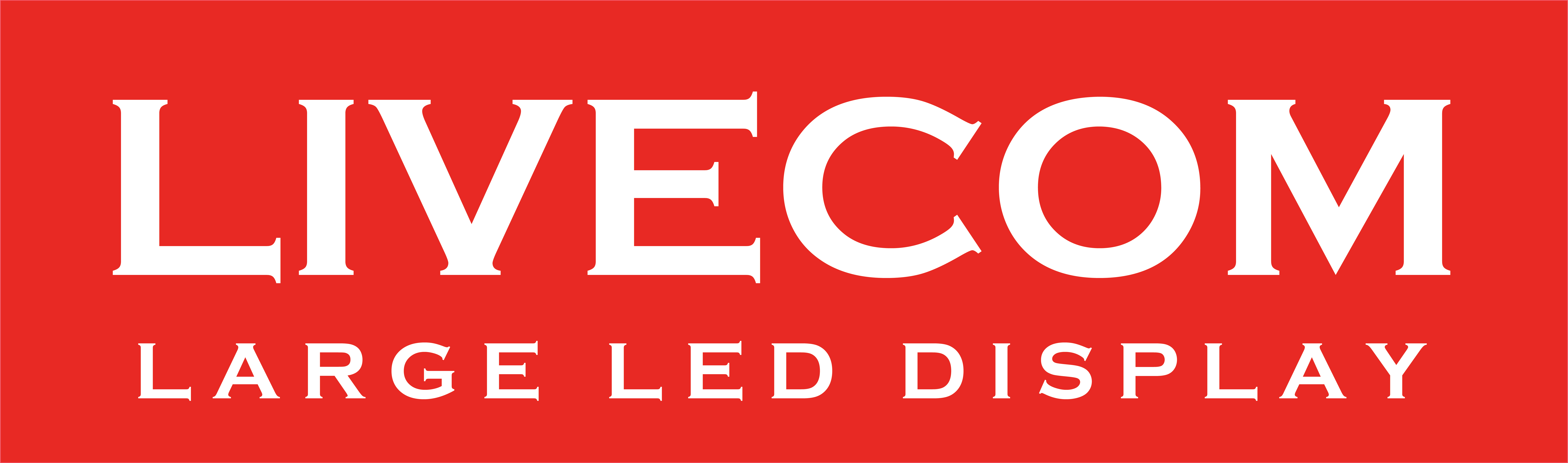 Logo, livecom large LED diplay