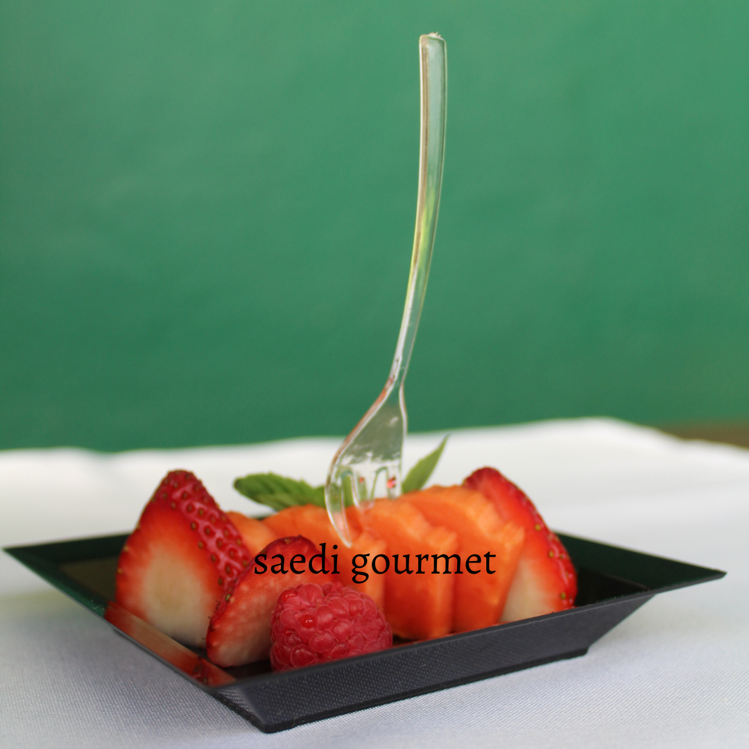 Mini tenedor de poliestireno