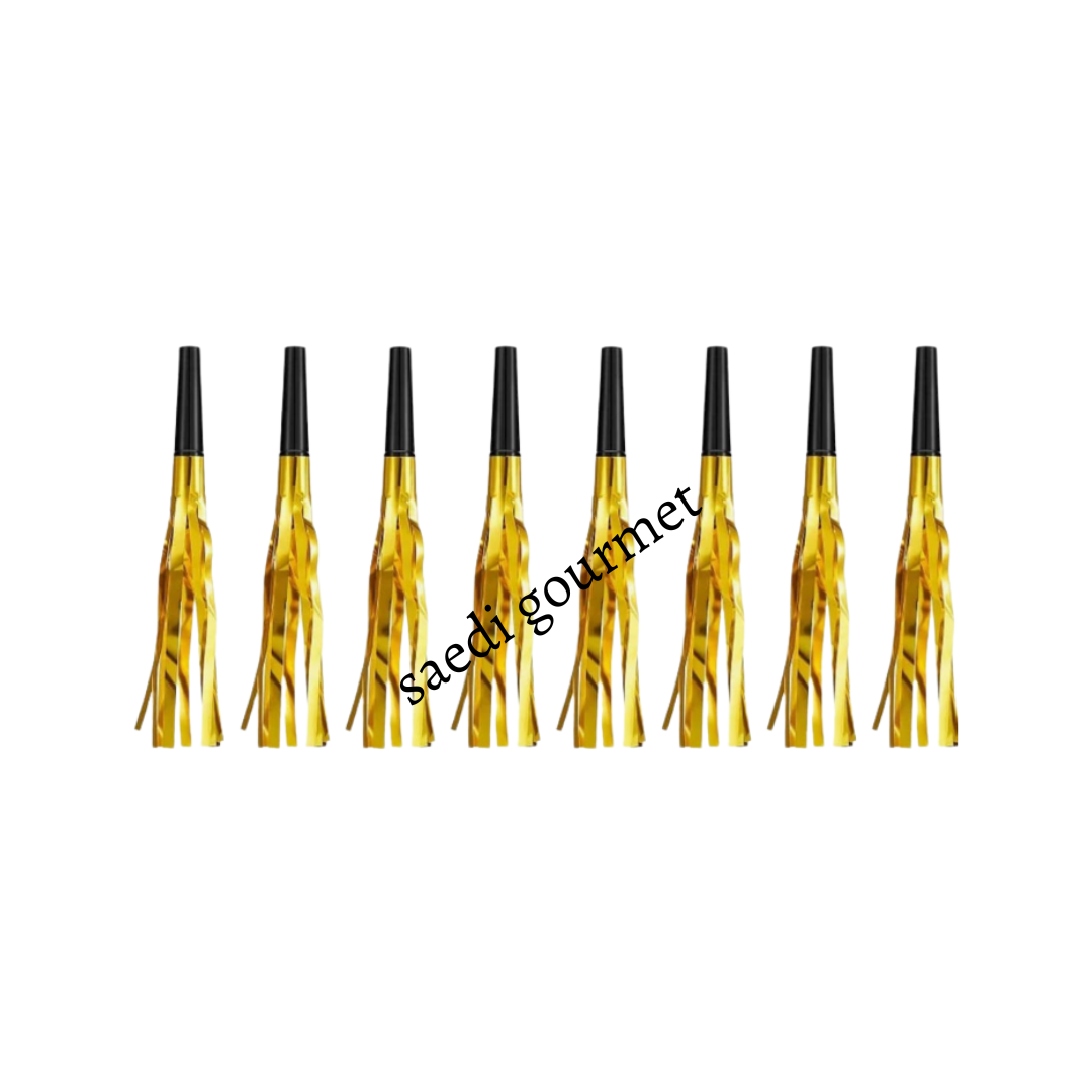 Silbato con flecos metalicos