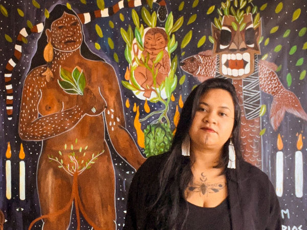 ​Atividade gratuita integra a programação preparatória da exposição inédita da artista Yacunã Tuxá, prevista para 2026. Foto: Divulgação.