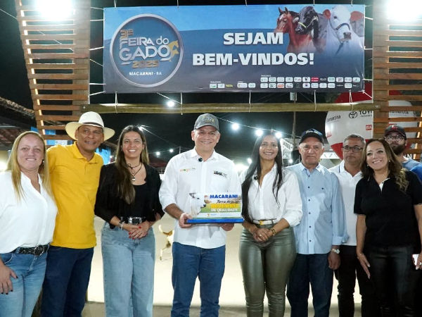 Seagri marca presença na 3ª Feira do Gado de Macarani. Foto de divulgação.