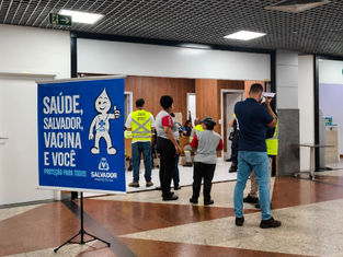 Aeroporto de Salvador recebe posto de vacinação gratuita durante o mês de julho