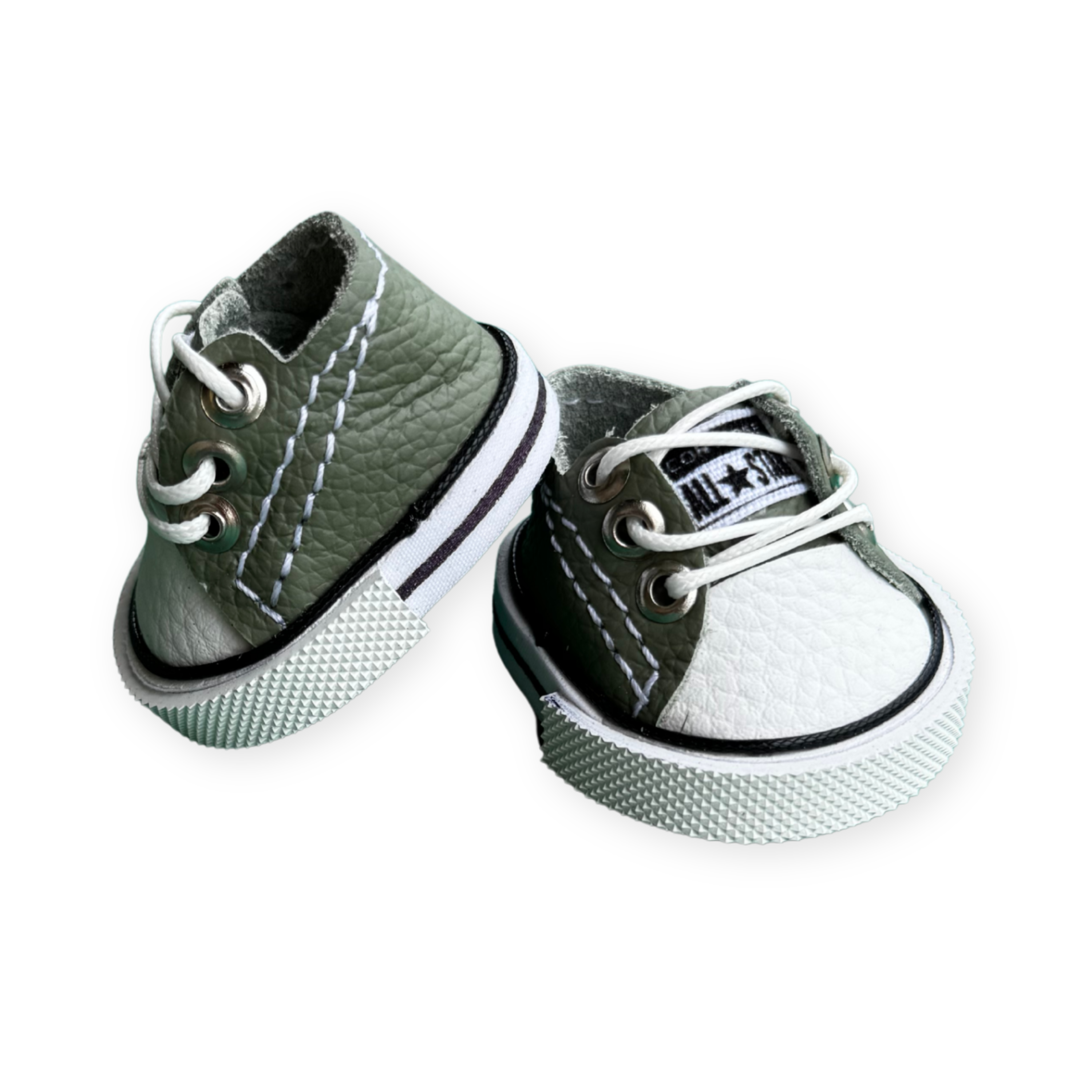 Tênis Allstar em couro n° 05 - verde musgo