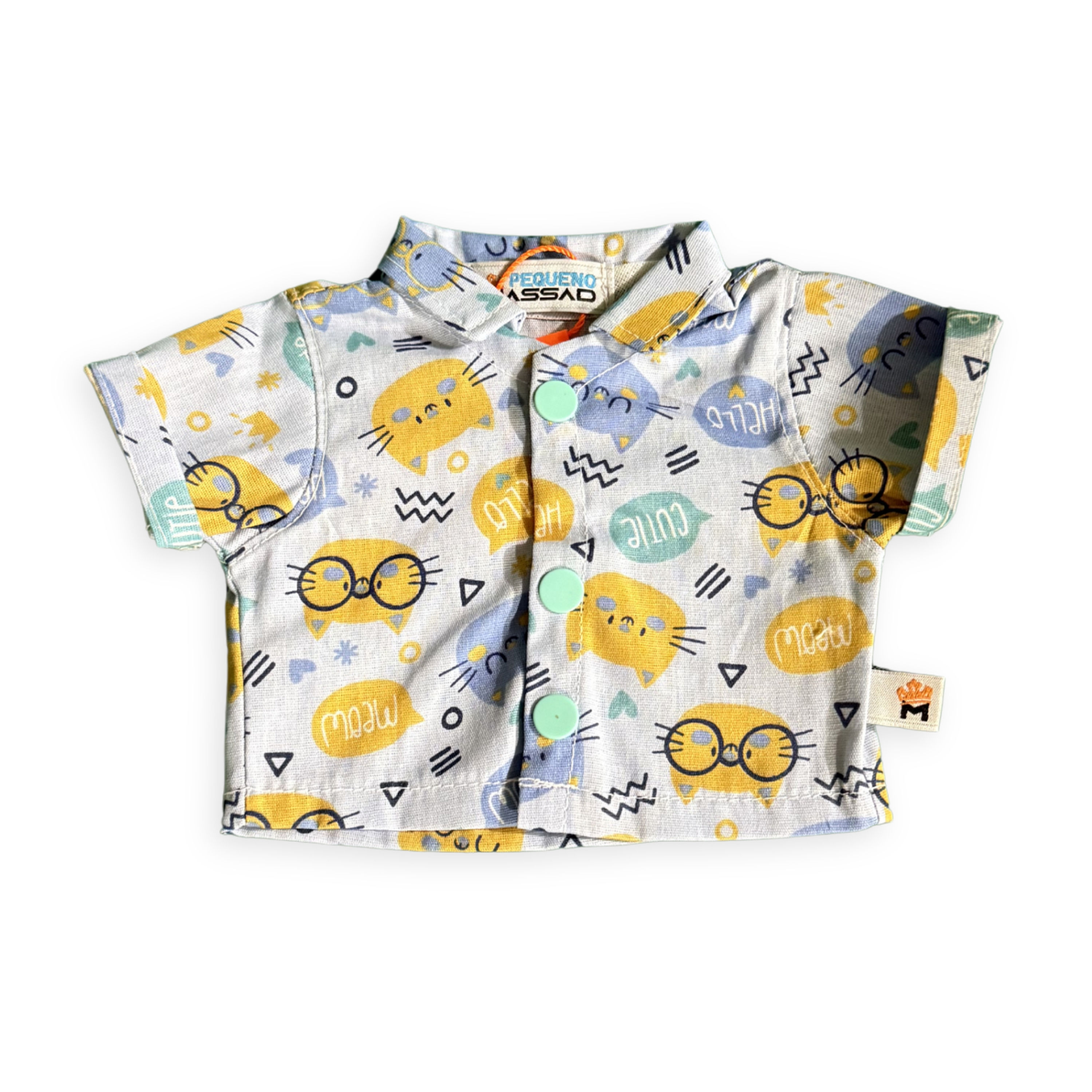 Camisa de Botão Gatinhos