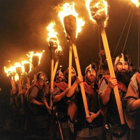 Torchlit Viking Procession to Portico