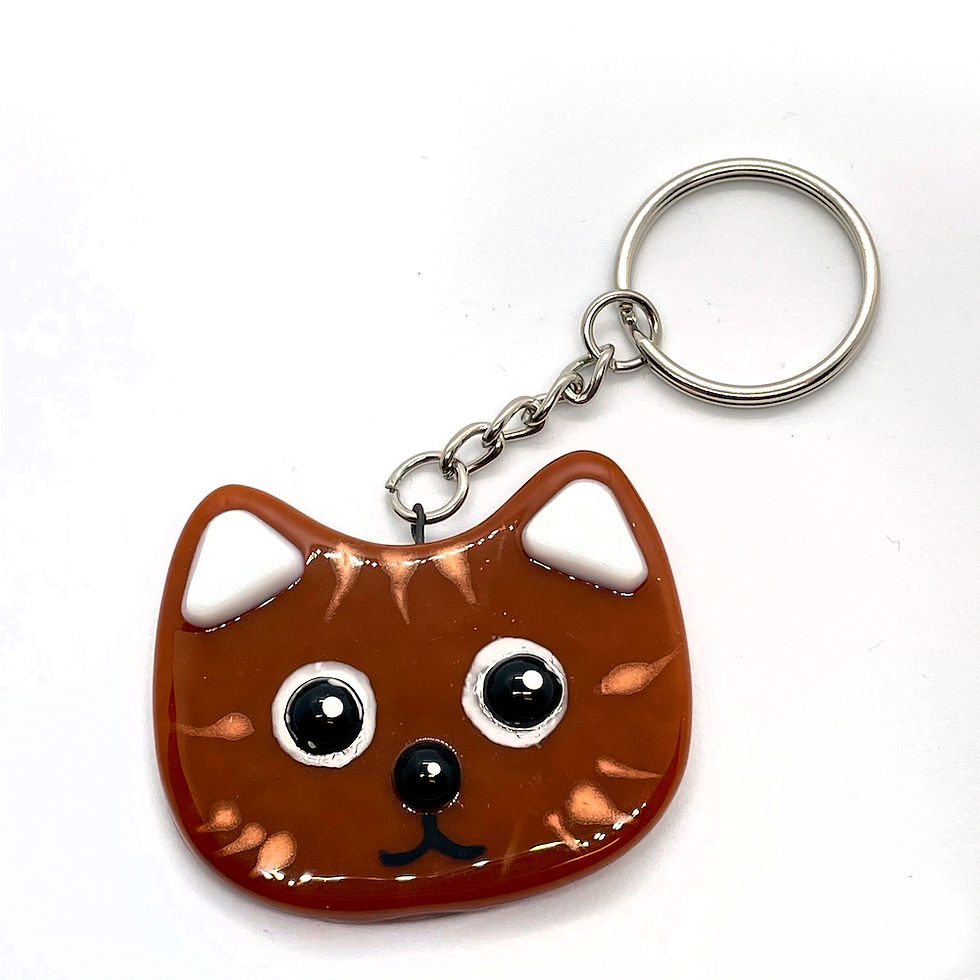 Fused Glass keychains Verbeek Glass Studio - 5