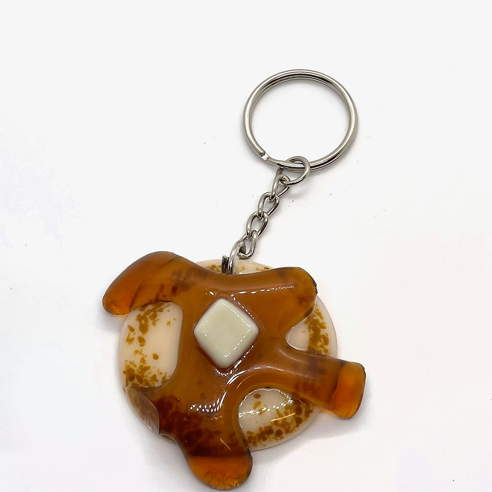 Fused Glass keychains Verbeek Glass Studio - 10