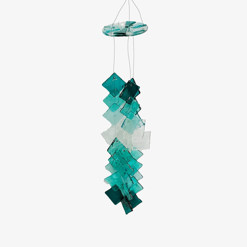 Fused Glass Windchimes Verbeek Glass Studio - 1