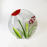Fused Glass Garden Suncatcher Verbeek Glass Studio